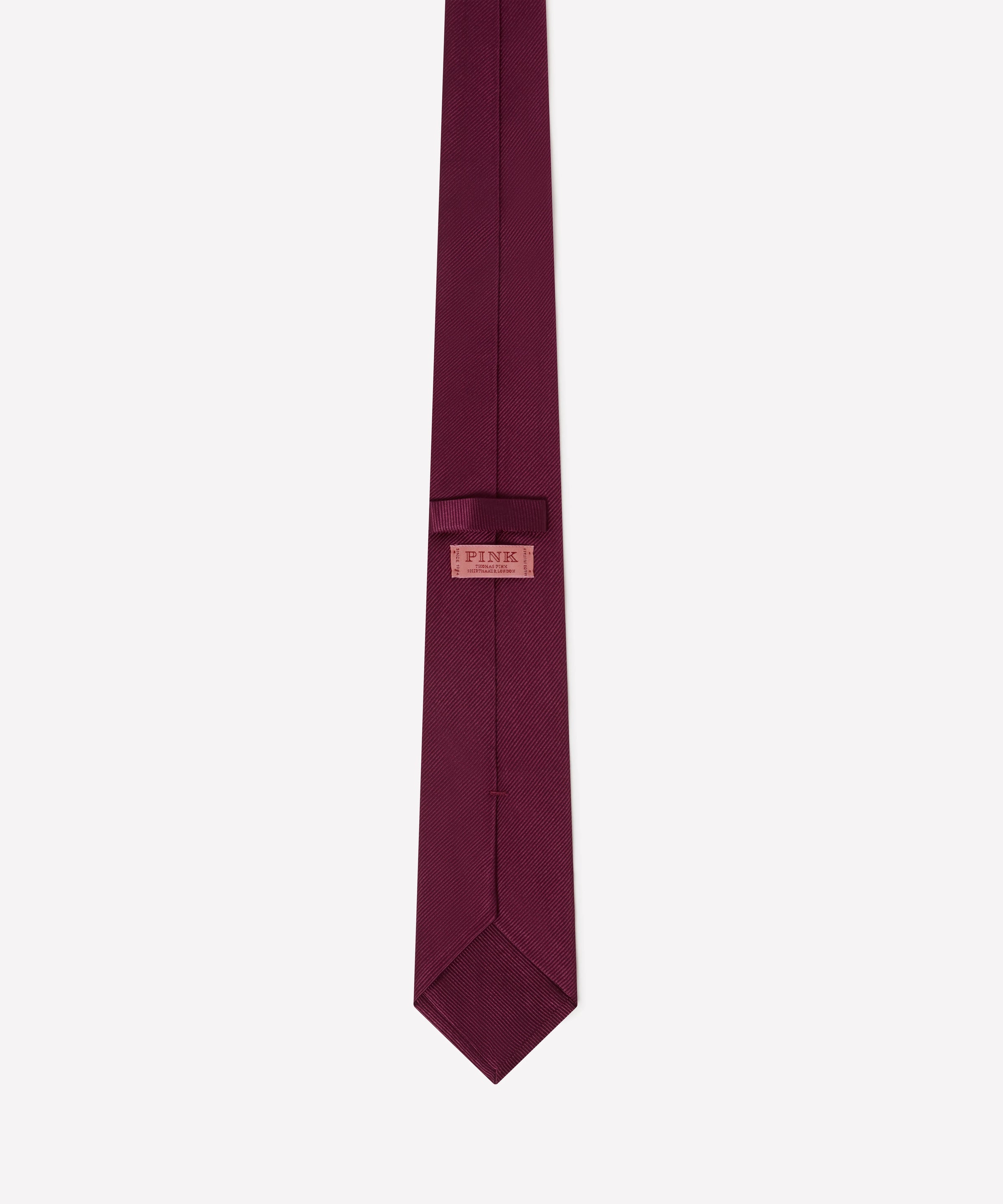 Deep Pink Italian Silk Twill Tie