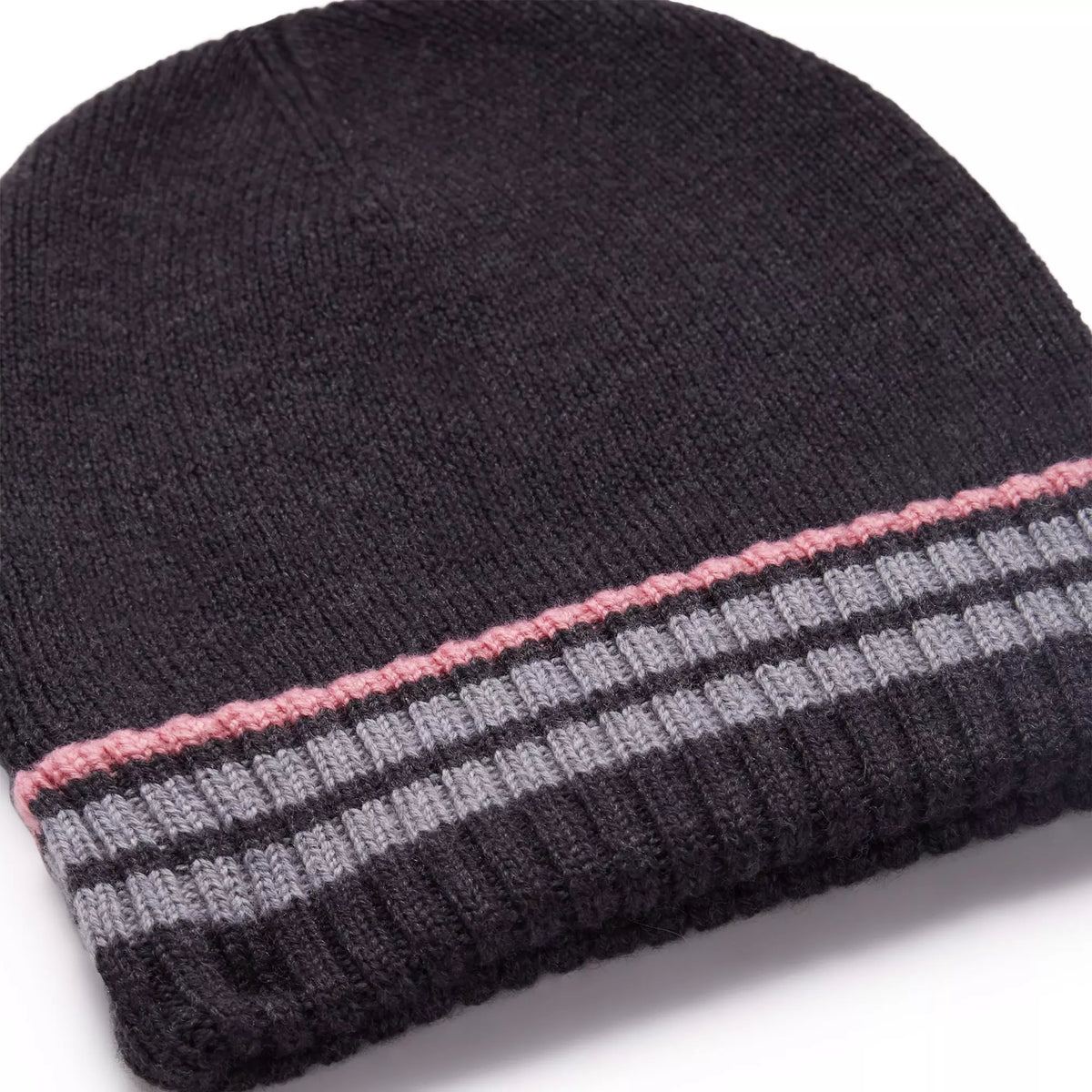 Grey Knitted Merino Wool Hat & Scarf Set