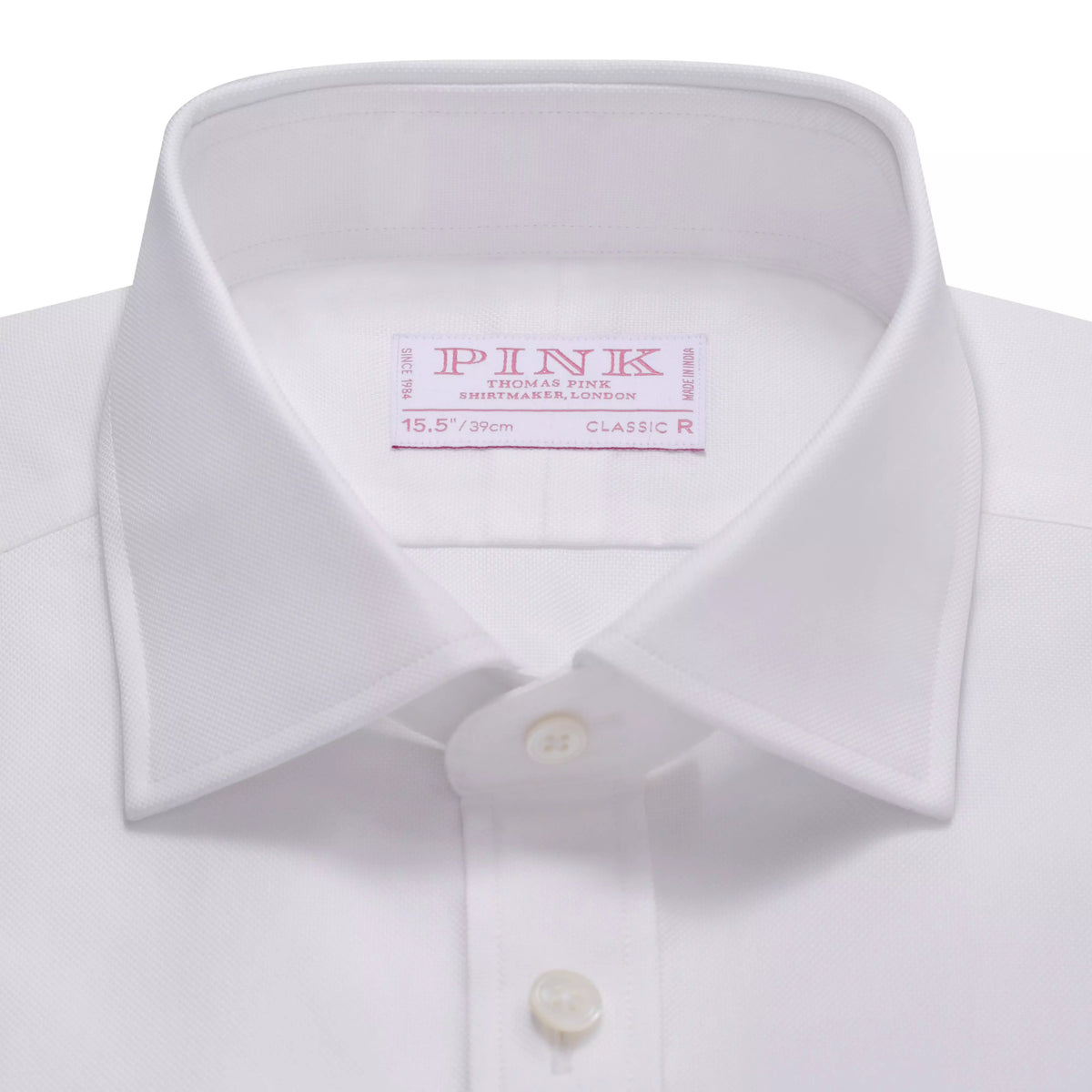 White Classic Fit Double Cuff Royal Oxford Formal Shirt