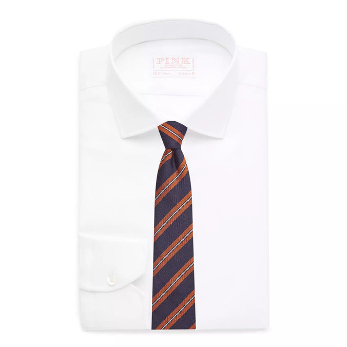 White Classic Fit Royal Twill Formal Shirt