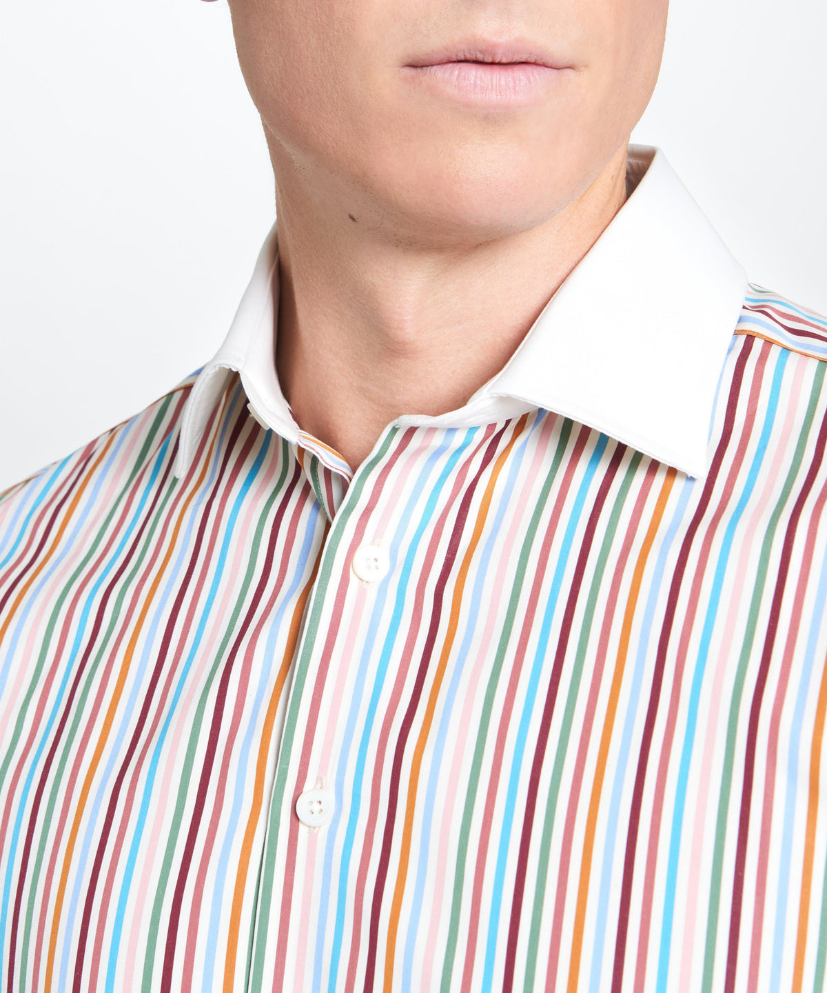 Multicolour Classic Fit Multi Bengal Stripe Formal Shirt