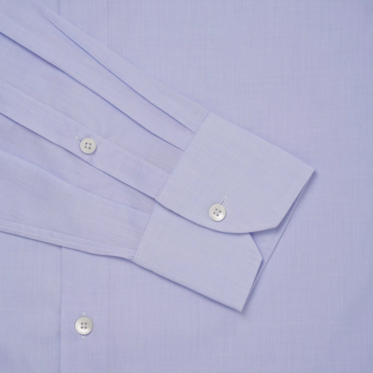 Pale Blue Tailored Fit Lugano Chambray Formal Shirt