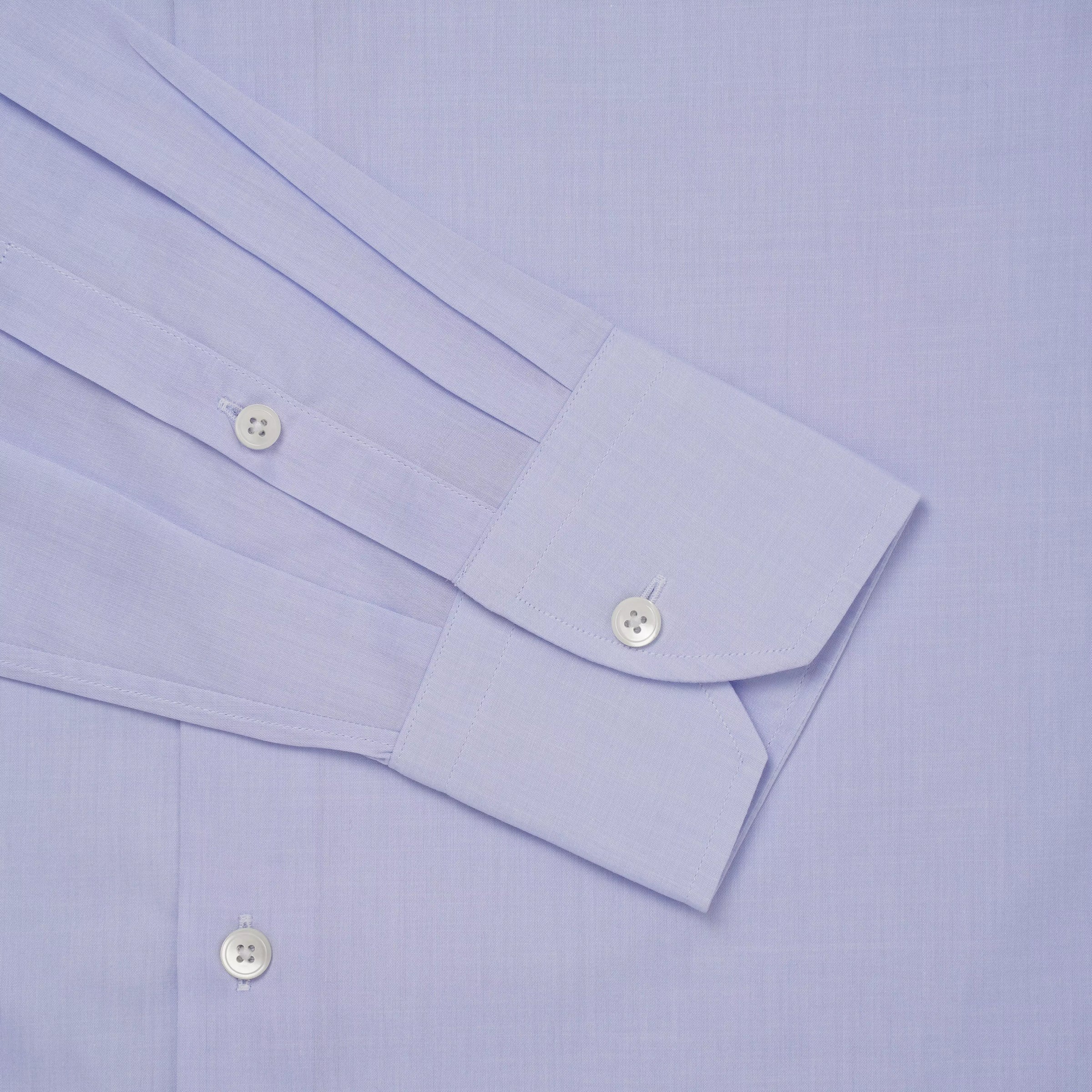 Pale Blue Tailored Fit Lugano Chambray Formal Shirt
