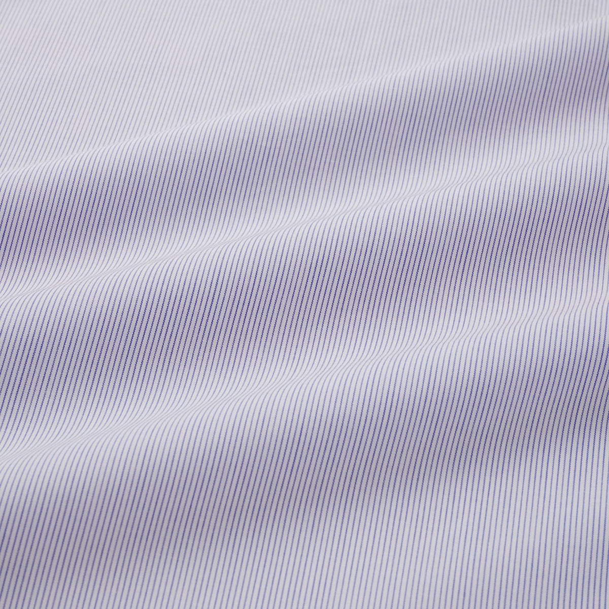 Deep Blue & White Slim Fit Double Cuff Pin Stripe Formal Shirt