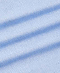 Pale Blue Slim Fit Essential Linen Formal Shirt